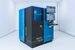 Laser workstation FemtoGLASS for glass cutting and dicing